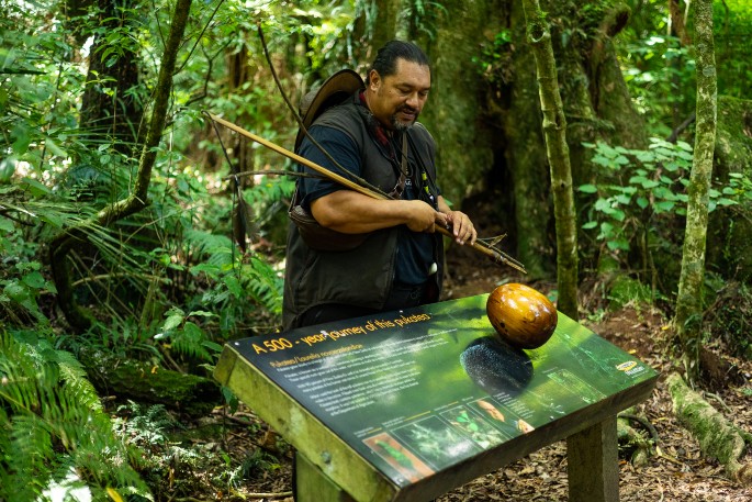 The Moa Hunter mana whenua guide Bodie Taylor. Photo supplied.